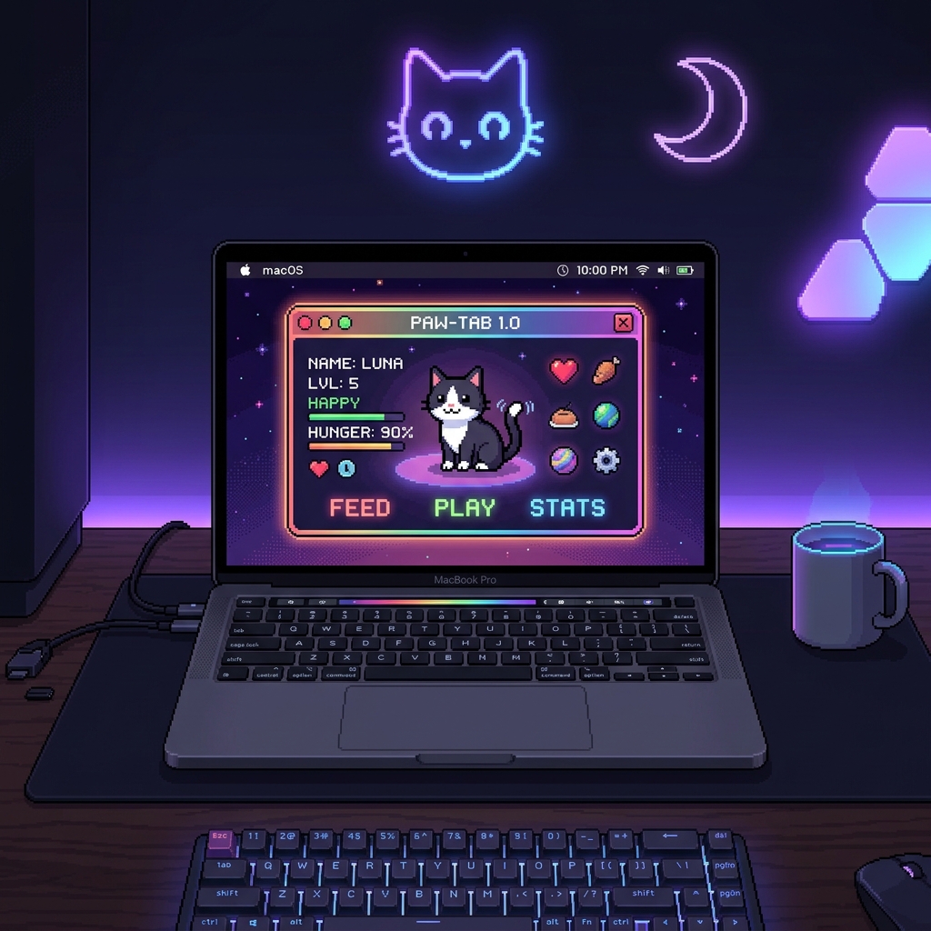 Mewtoo on MacBook